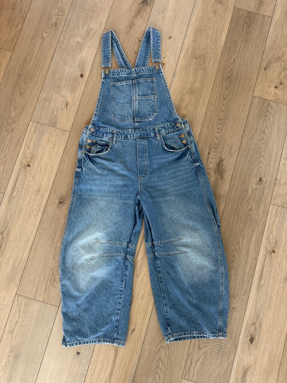 We The Free Denim Barrel Overalls